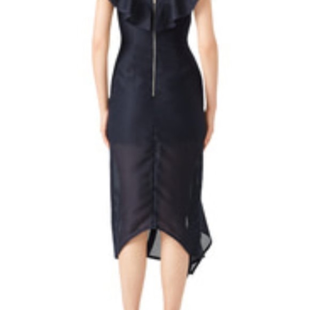 Keepsake Blue Ruffle Midi Dress - Picture 8 of 11